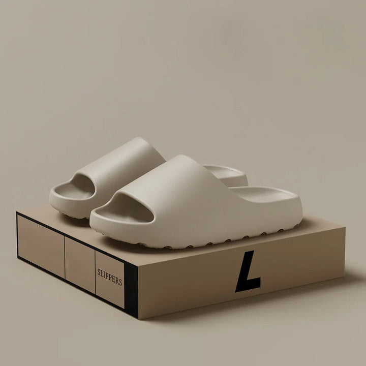 New men's modern comfort slippers, ergonomic support & versatile casual indoor outdoor slip-on footwear.