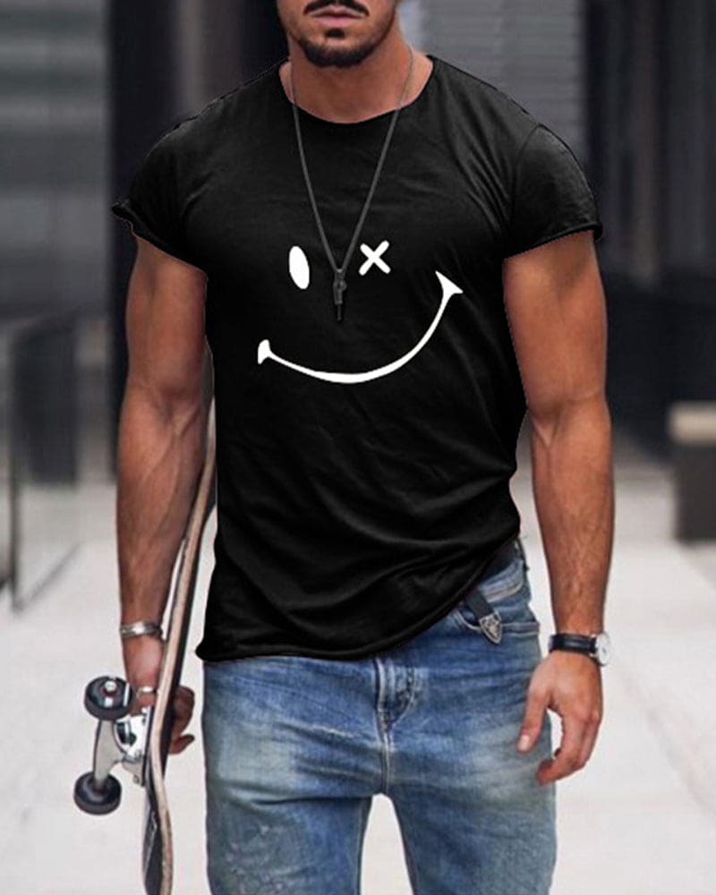 Soft men's short sleeve crew neck t-shirt, ideal for versatile casual summer outfits.