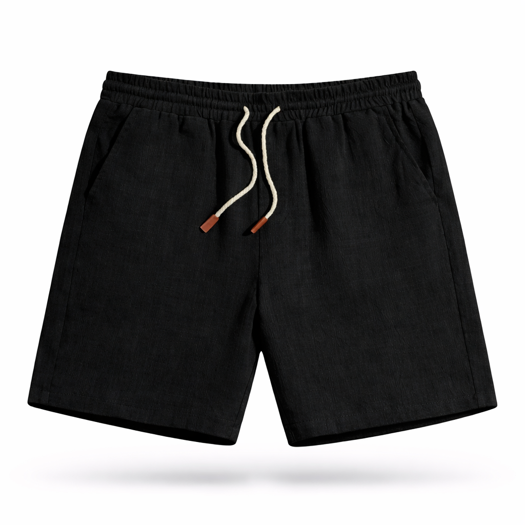 Relaxed fit men's casual shorts with drawstring for ultimate summer comfort. Easy pull-on style.