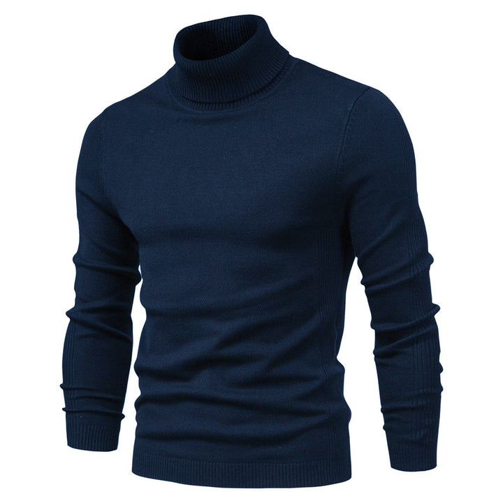 Modern men's knit turtleneck, a versatile and warm winter fashion staple