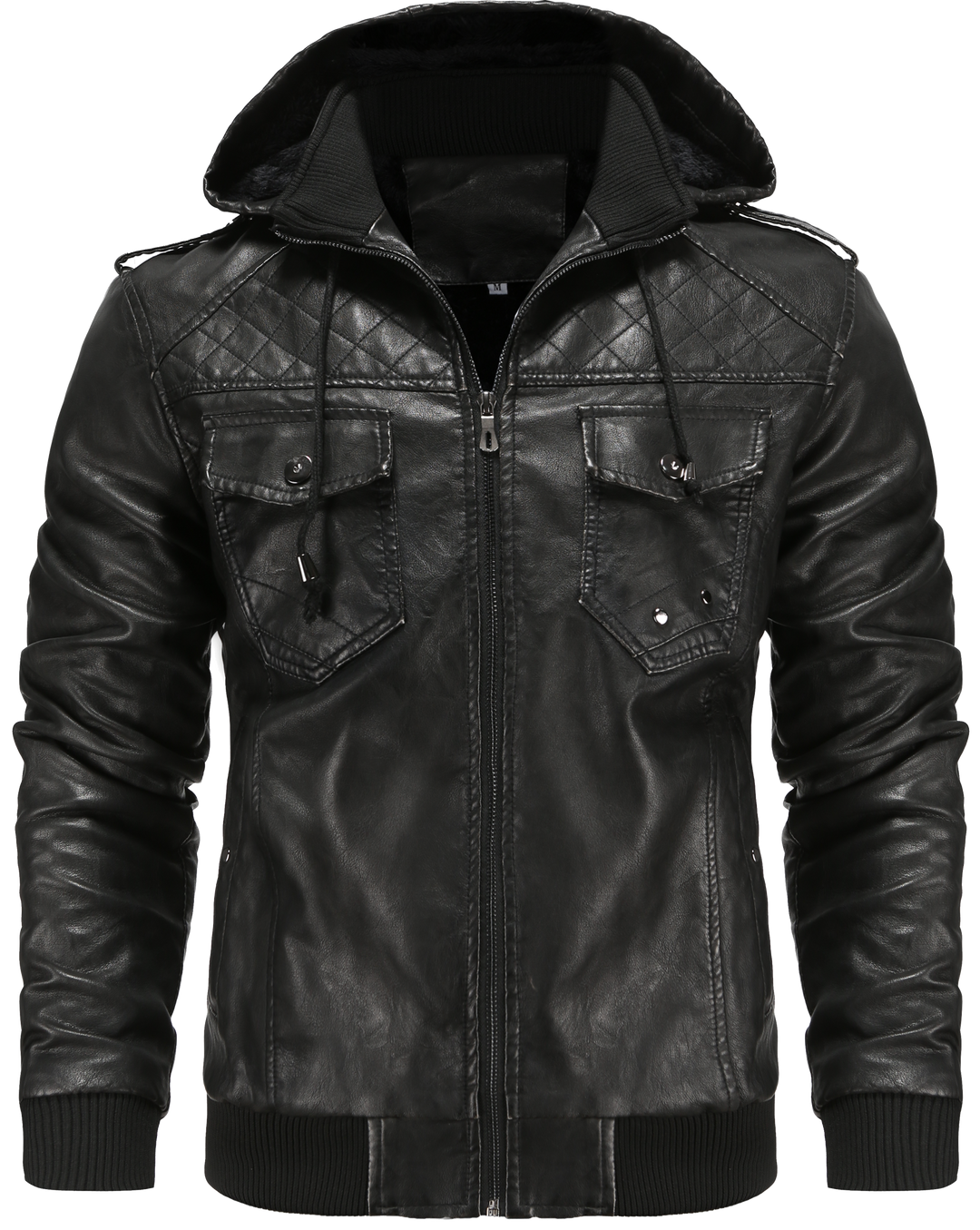 Men's casual hooded bomber jacket, ideal for urban style and everyday comfort.