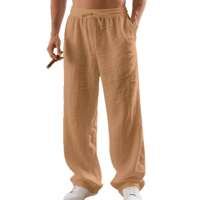 Comfortable men's lightweight summer pants, ideal for casual everyday fashion.