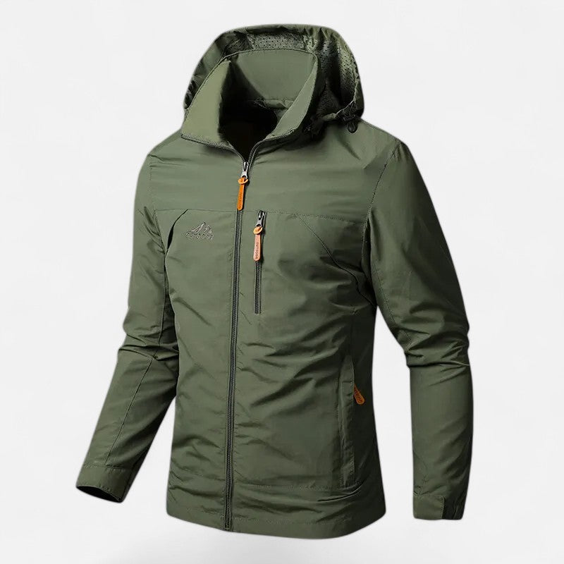 Men's casual loose-fit hooded jacket for everyday style and comfort.