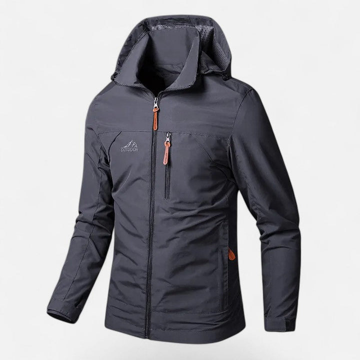 Everyday men's hooded casual jacket, loose fit, versatile for any outfit.
