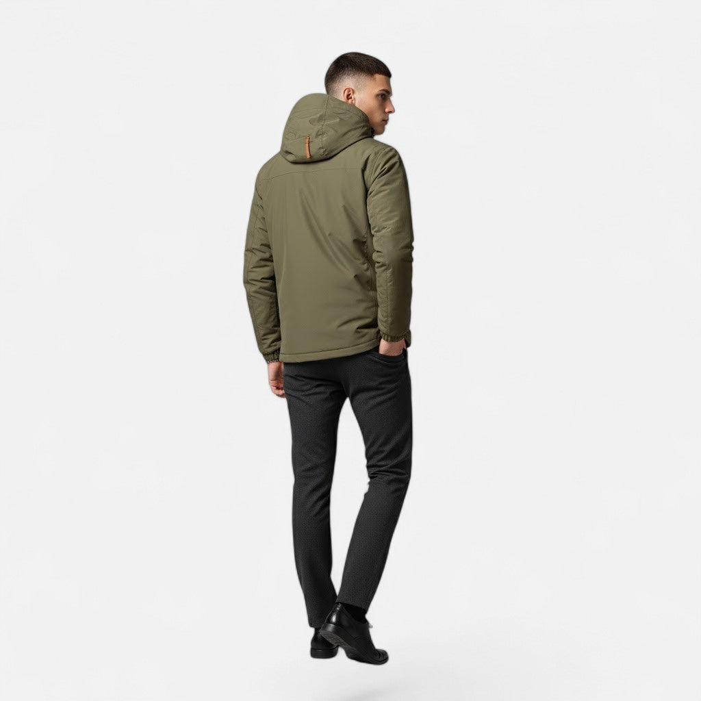Men's all-match hooded jacket, loose fit, an essential for everyday casual style.