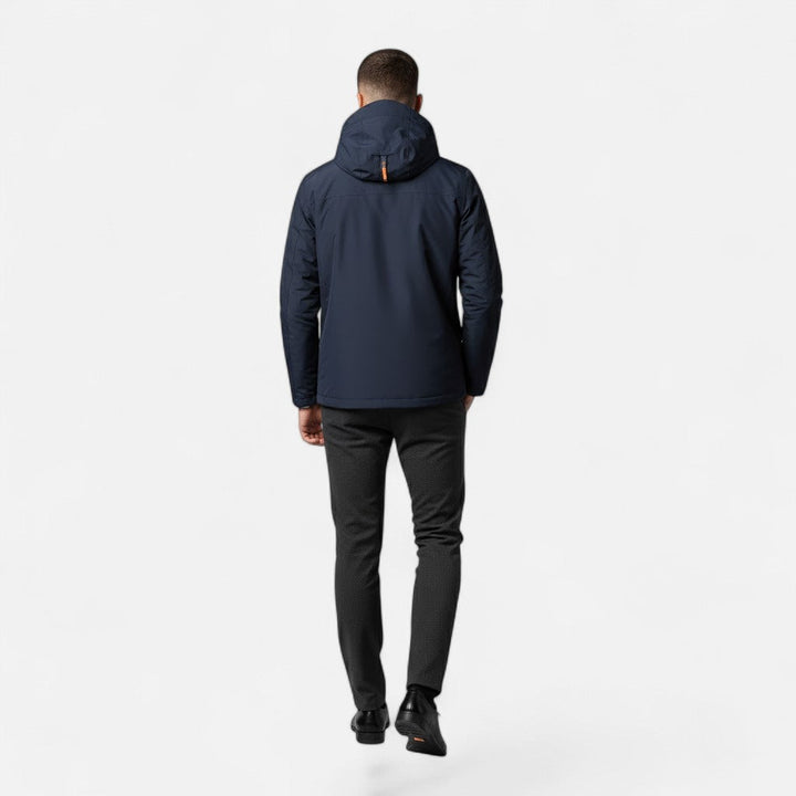 Men's fashion loose-fit hooded jacket, casual and comfortable for daily style.