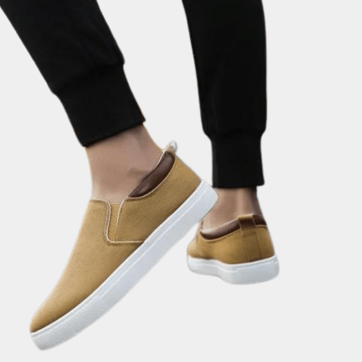 Men's fashion casual slip-on sneakers. Modern everyday footwear with ultimate comfort & easy wear.