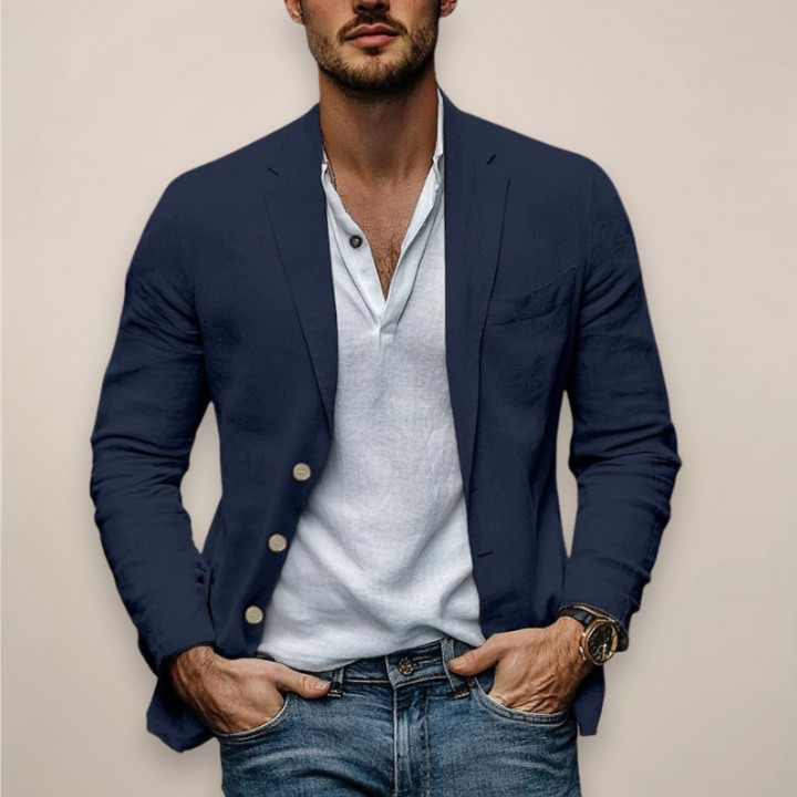 Stylish men's lightweight casual jacket, perfect for summer fashion and outwear.