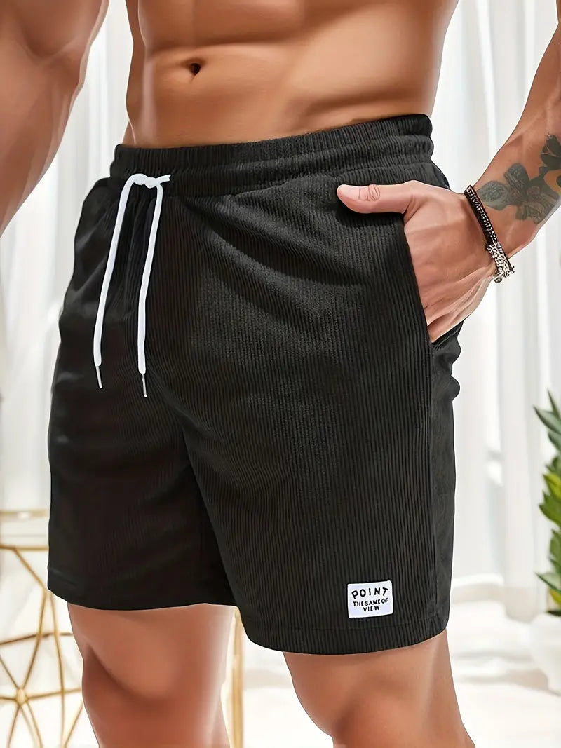 Men's activewear beach shorts. Quick-dry casual design for summer and relaxation.