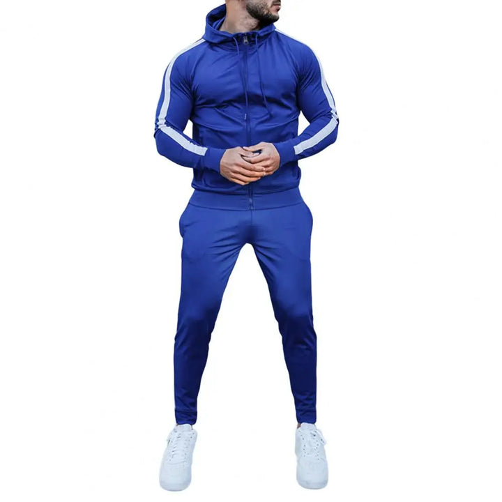 Cozy men's lounge wear tracksuit set, perfect for relaxing at home or casual outings. Soft & comfortable.