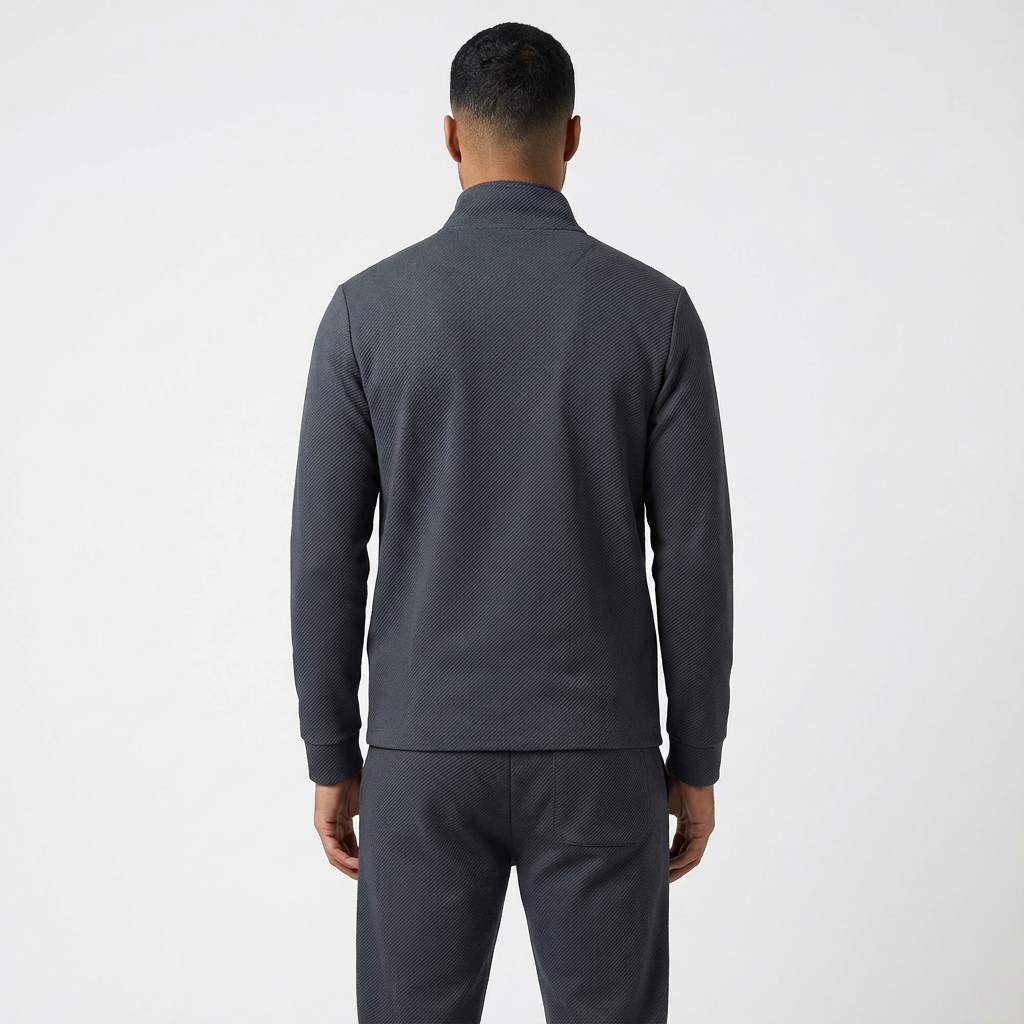 Men's casual tracksuit set, a comfortable zip jacket & joggers for everyday fashion and activewear.