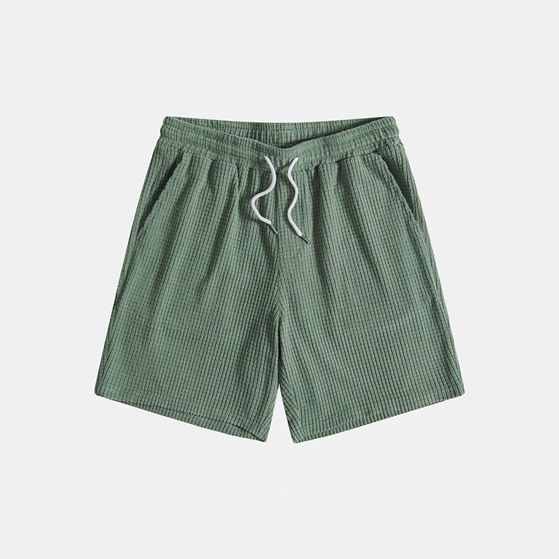 Men's beachwear matching set: short-sleeve shirt & shorts. Perfect men's fashion for vacation.