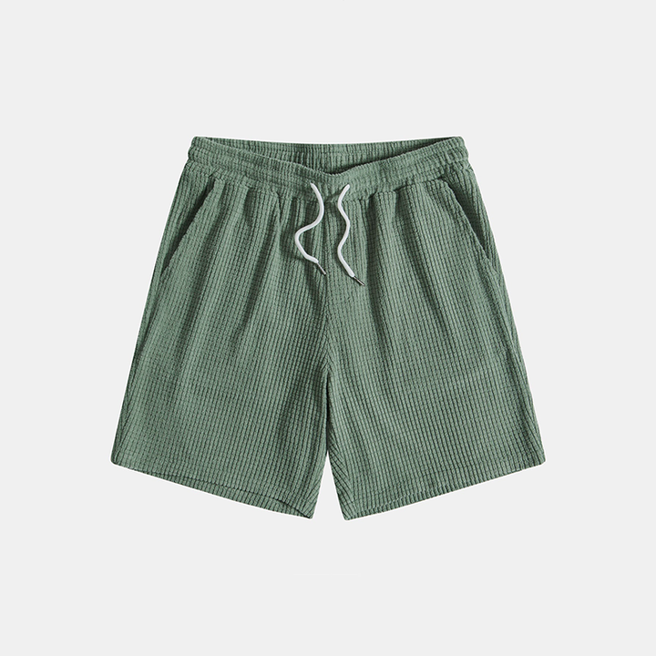 Men's beachwear matching set: short-sleeve shirt & shorts. Perfect men's fashion for vacation.