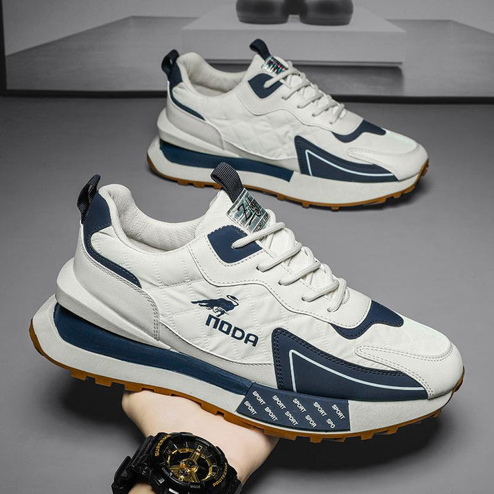Fashion-forward men's chunky lace-up sneakers, ideal for modern street style & casual wear.