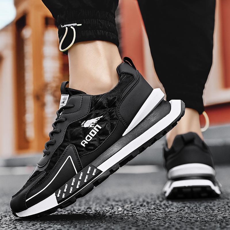 Elevated men's platform sneakers, combining a chunky silhouette with a comfortable lace-up design.