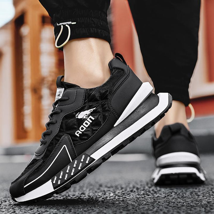 Elevated men's platform sneakers, combining a chunky silhouette with a comfortable lace-up design.