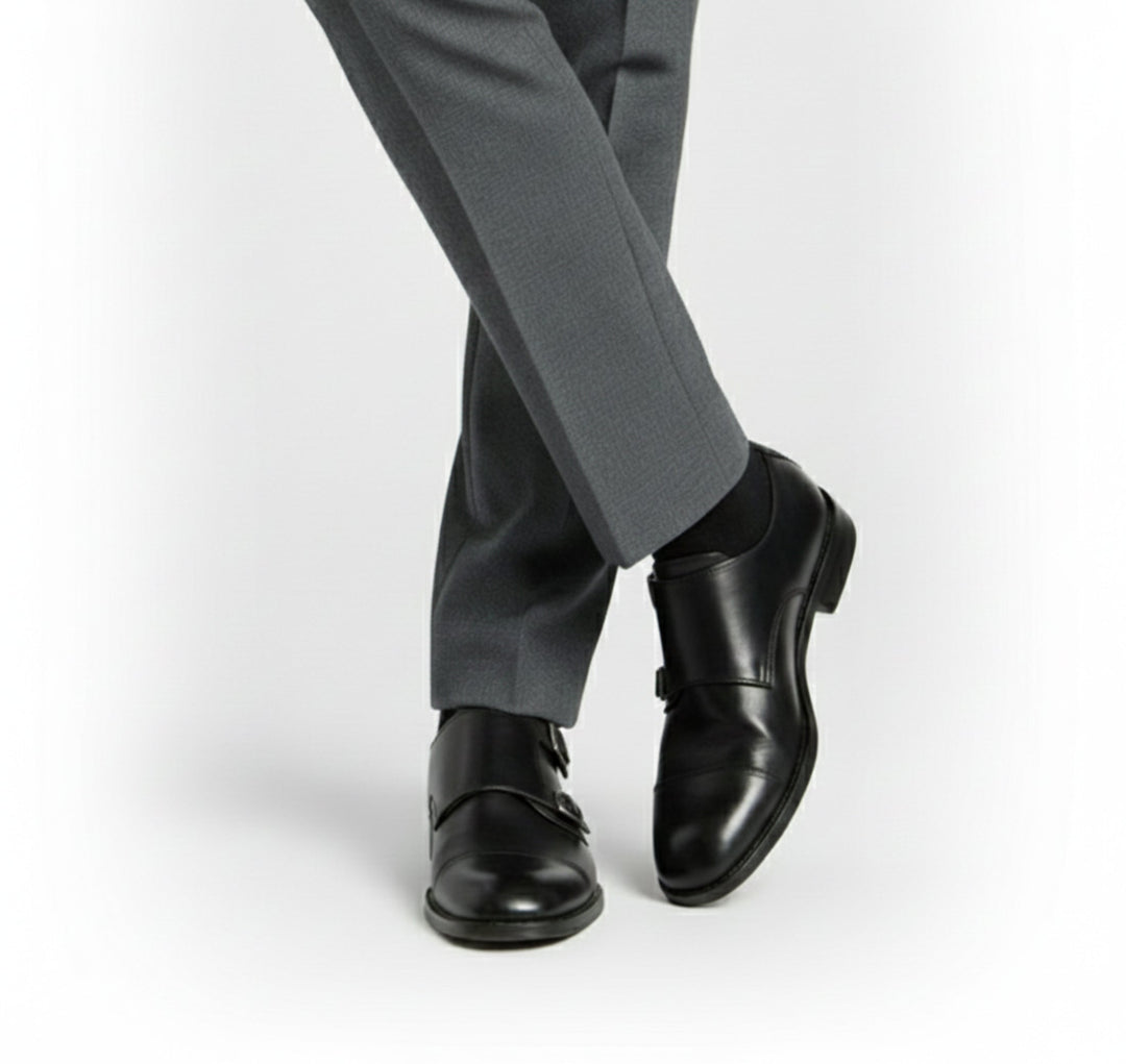 Refined slip-on men's dress shoes, ideal for business casual or formal occasions.