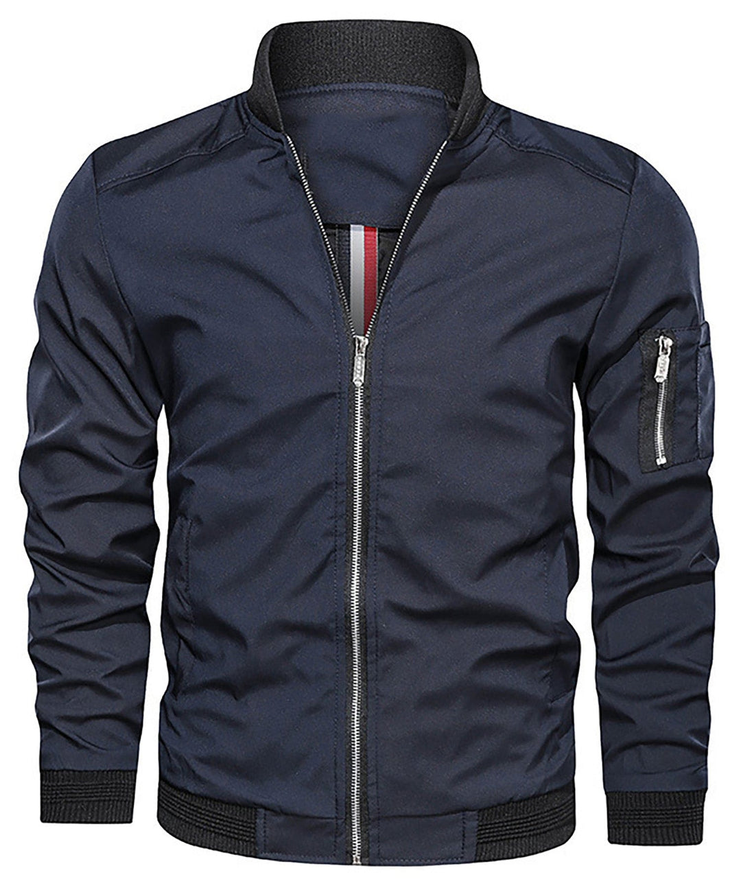Timeless men's classic bomber jacket, an essential for mens fashion, great for spring/fall outerwear.