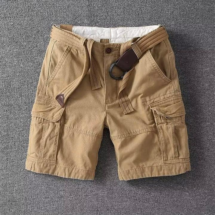Men's classic cargo shorts with ample utility pockets, perfect for casual summer wear & outdoor activities.