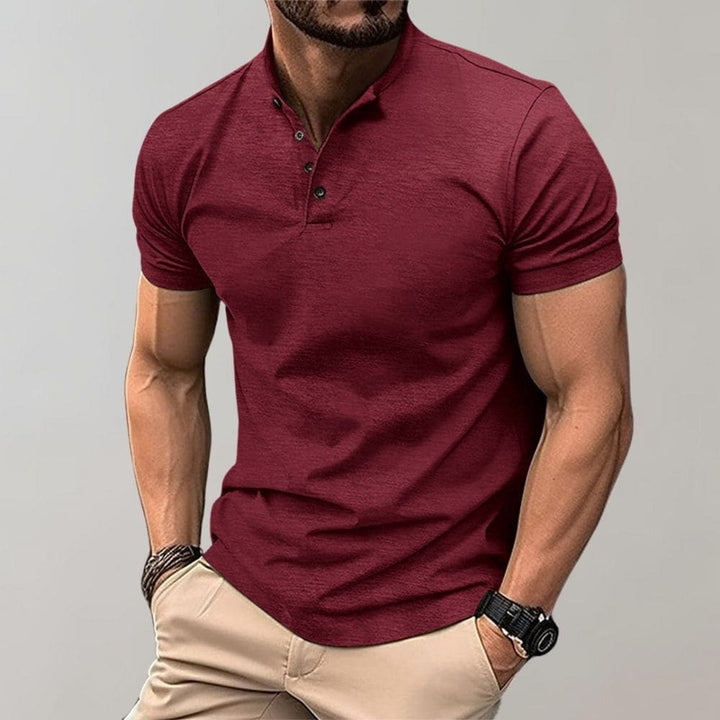 Comfortable men's polo shirt, ideal for casual wear. Stylish top for spring, summer, or autumn fashion.