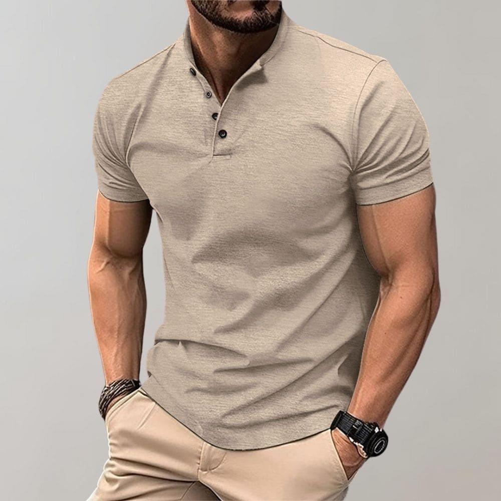 Classic men's polo shirt, a stylish & comfortable top. Essential men's fashion for casual spring & summer outfits.