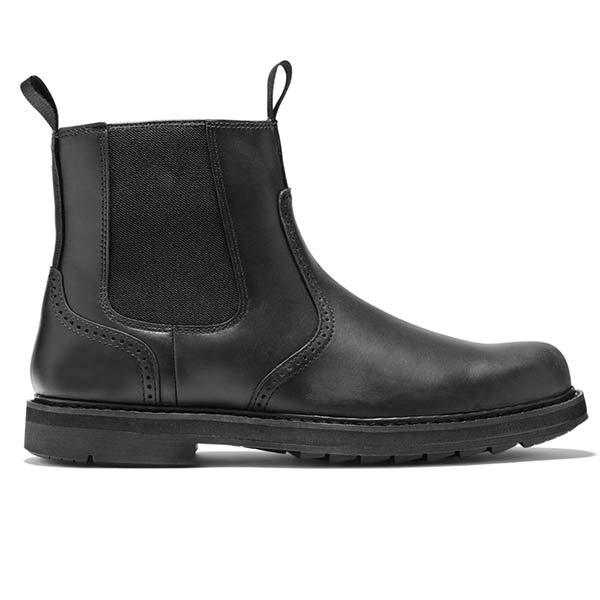 Fashionable Men's Chelsea Boots in khaki, ideal dress or casual footwear with durable sole