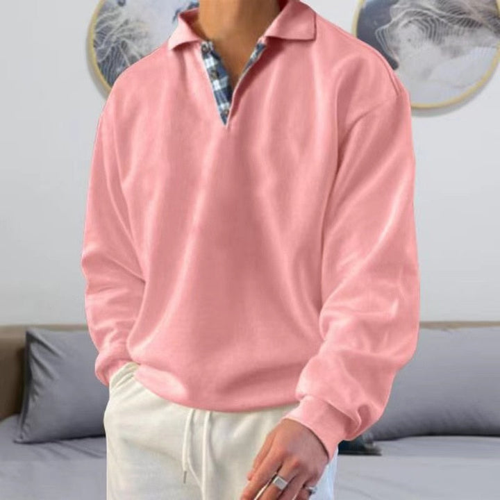 Timeless men's classic sweater, ideal for versatile autumn & winter casual wear and everyday comfort.