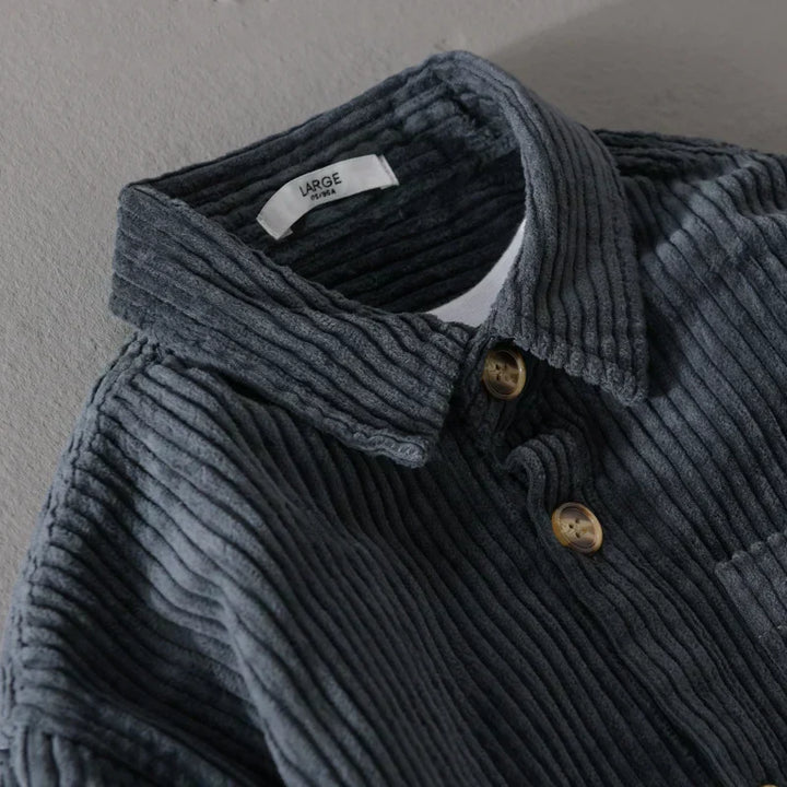 Men's comfortable fit corduroy shirt with a timeless ribbed texture and classic button-down design.