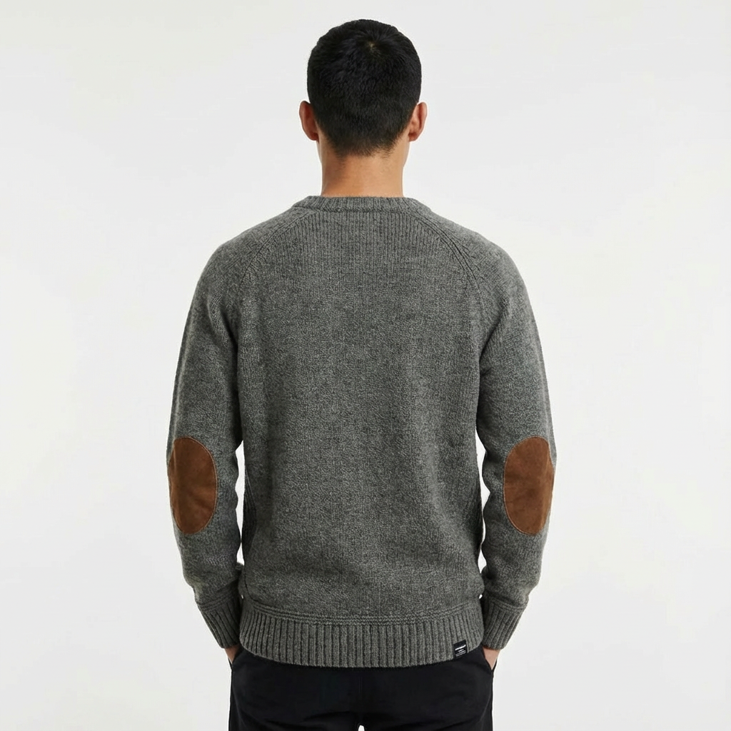 Stylish men's fall jumper, classic design, perfect for layered looks & everyday wear.
