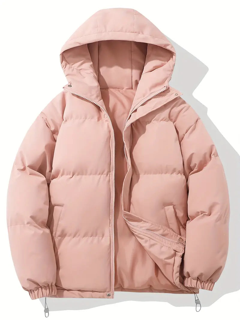 Product image of a Men's Classic Design Warm Hooded Jacket, a staple for winter fashion.