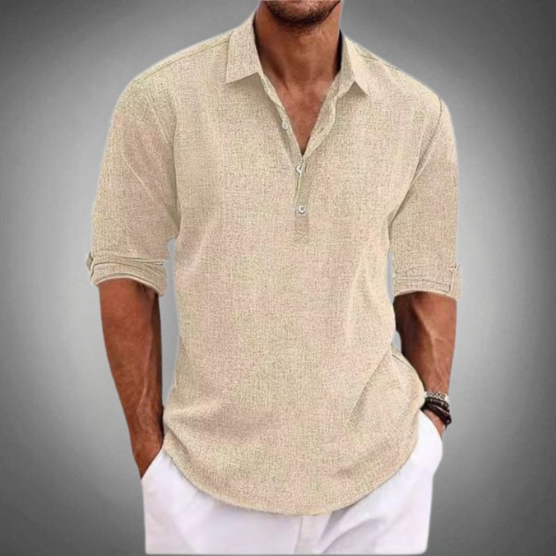 White men's classic fit polo shirt, a timeless choice for summer wear