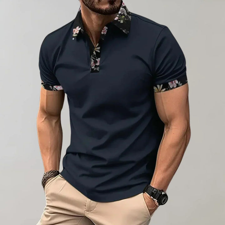 Men's classic fit short sleeve polo shirt, perfect for smart casual summer wear or a comfortable golf round.