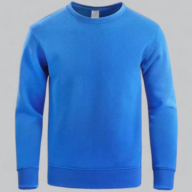 Stylish men's crew neck sweatshirt, offering versatile and comfortable casual fashion.
