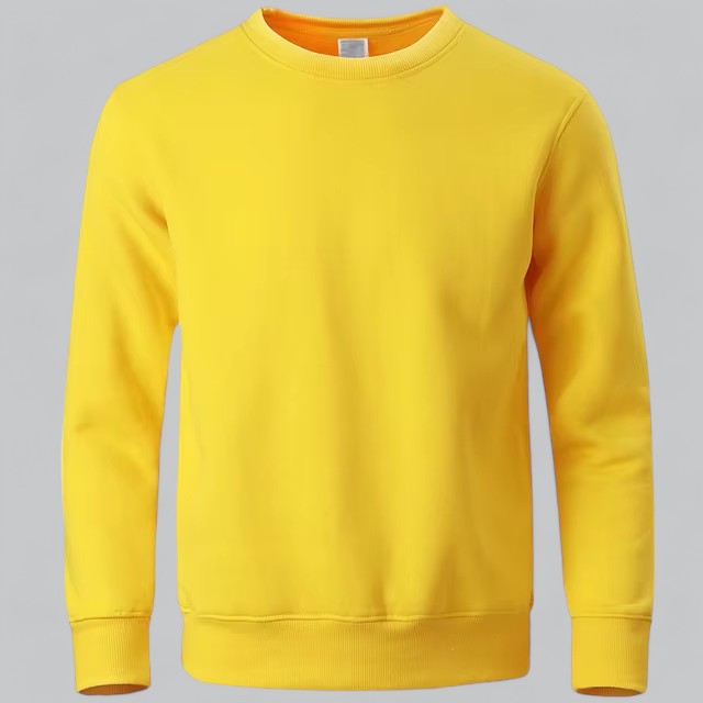 Plain men's crew neck sweatshirt for comfort and everyday basic casual wear.