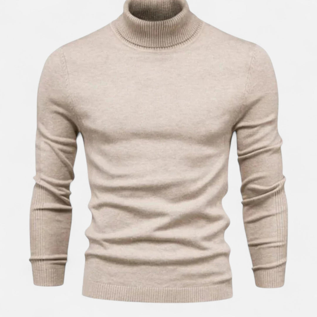 Versatile men's crew neck sweater, designed for comfortable layering and effortless sophisticated style.