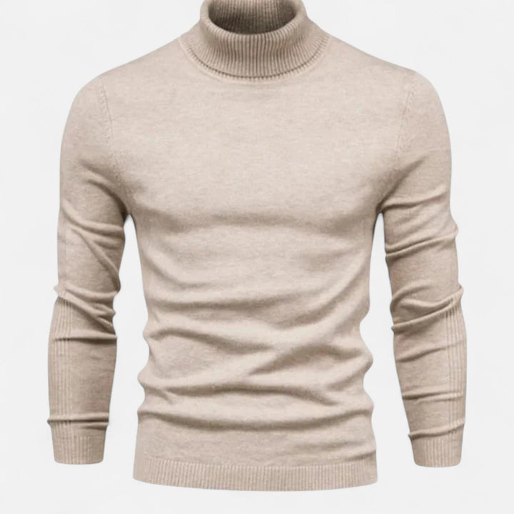 Versatile men's crew neck sweater, designed for comfortable layering and effortless sophisticated style.