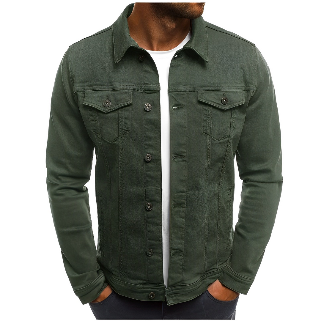 Stylish men's classic summer jacket, a lightweight fashion essential for cool weather and seasonal everyday wear.