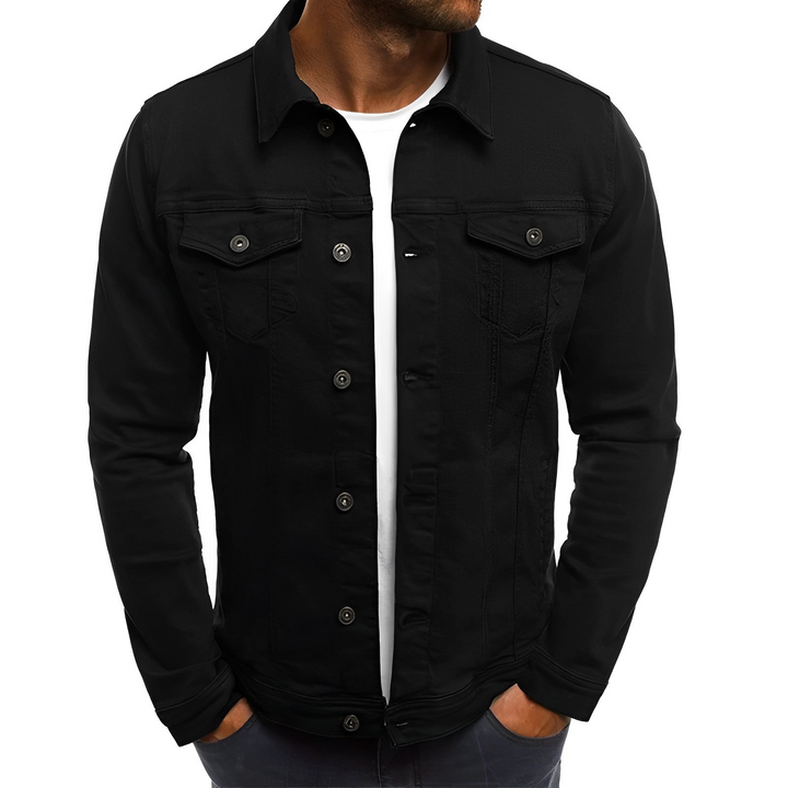 Classic men's lightweight jacket for summer, ideal for a casual style in warm weather or everyday cool evenings.