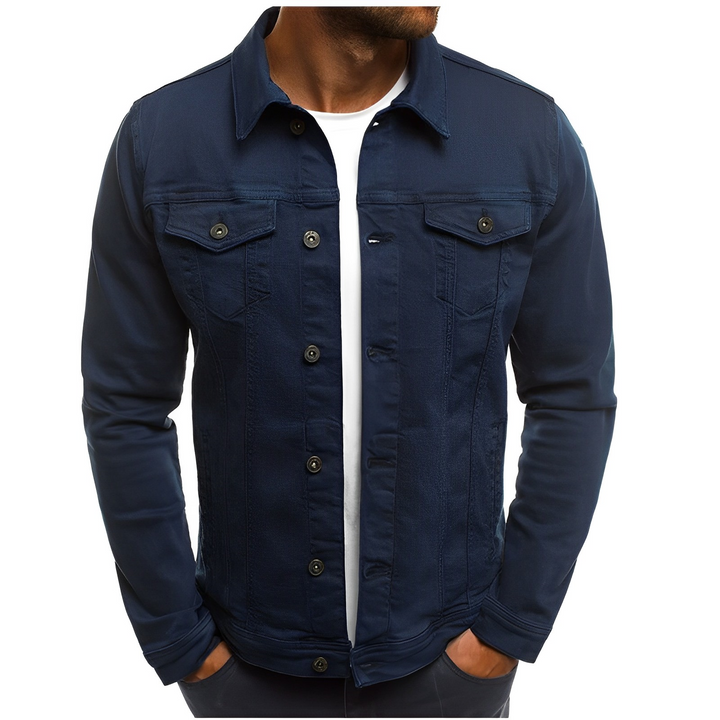 Classic men's lightweight summer outerwear jacket, designed for comfortable everyday wear and casual style.