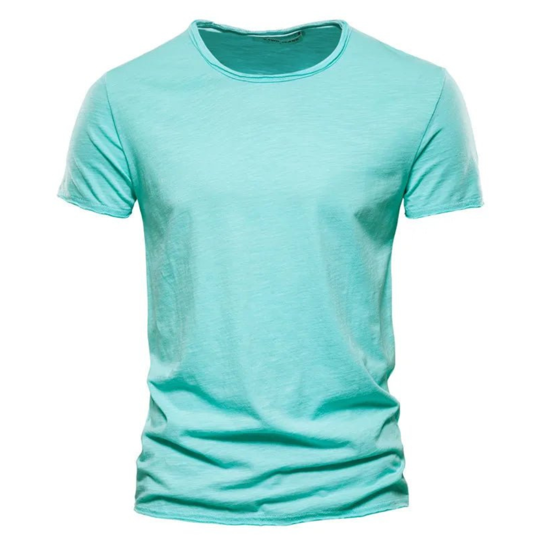 Breathable men's classic long sleeve button-up shirt, perfect for all-day comfort & fashion.
