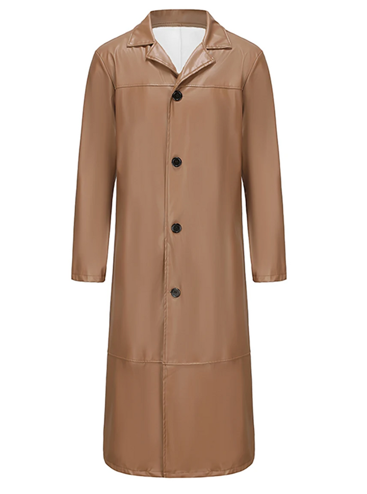 Men's elegant trench coat, a stylish jacket for a refined and polished appearance.