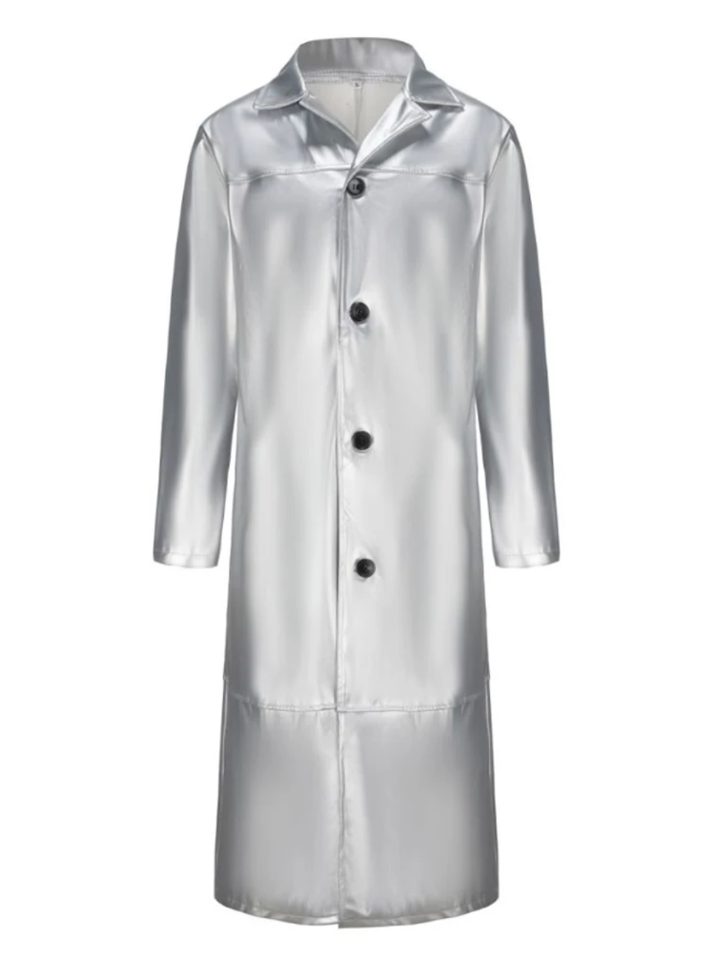 Classic men's outerwear: a stylish longline trench coat for all seasons.