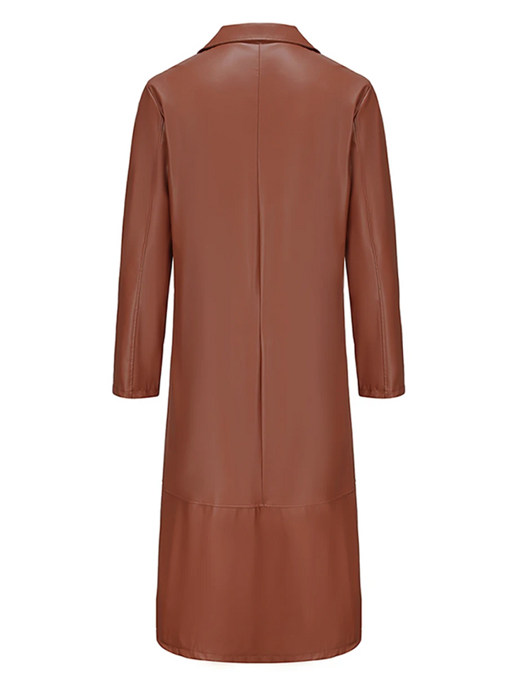 Elegant men's long coat, a timeless classic trench style for formal and casual occasions.