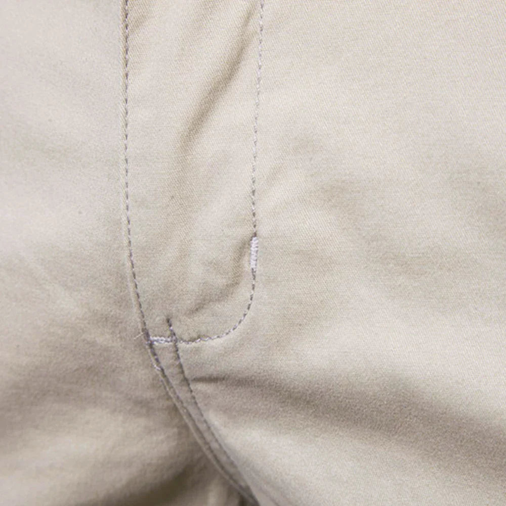 Stylish men's smart casual chino shorts in multiple colors, ideal for diverse summer looks.
