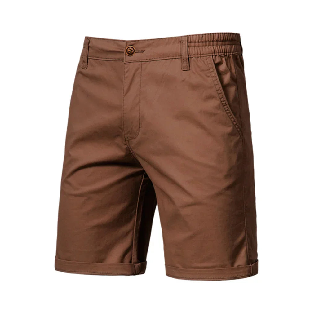 Modern fit black men's chino shorts, designed for ultimate summer comfort & style.