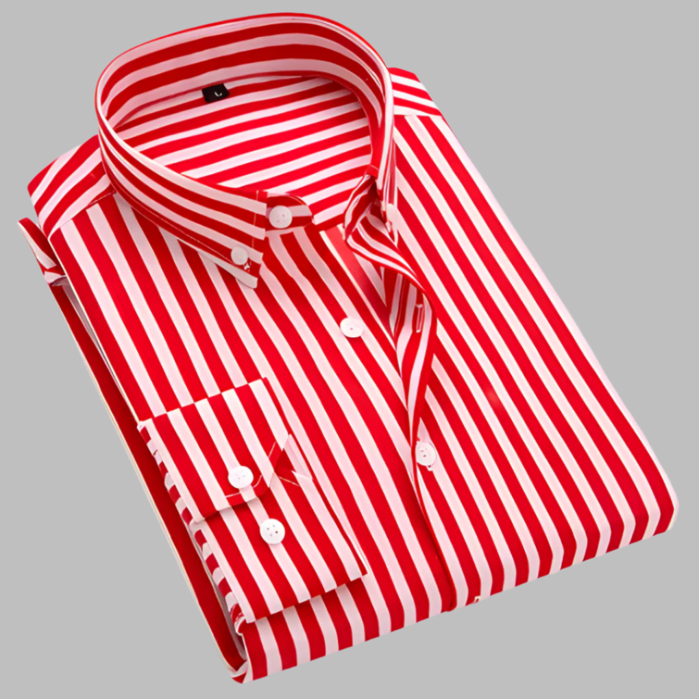 Stylish men's long sleeve plaid oxford shirt in soft cotton, ideal for a refined casual look