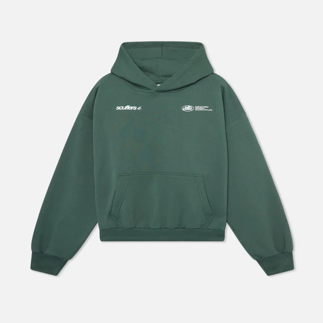 Man wearing classic grey pullover hoodie, demonstrating everyday comfort, casual style, & regular fit.