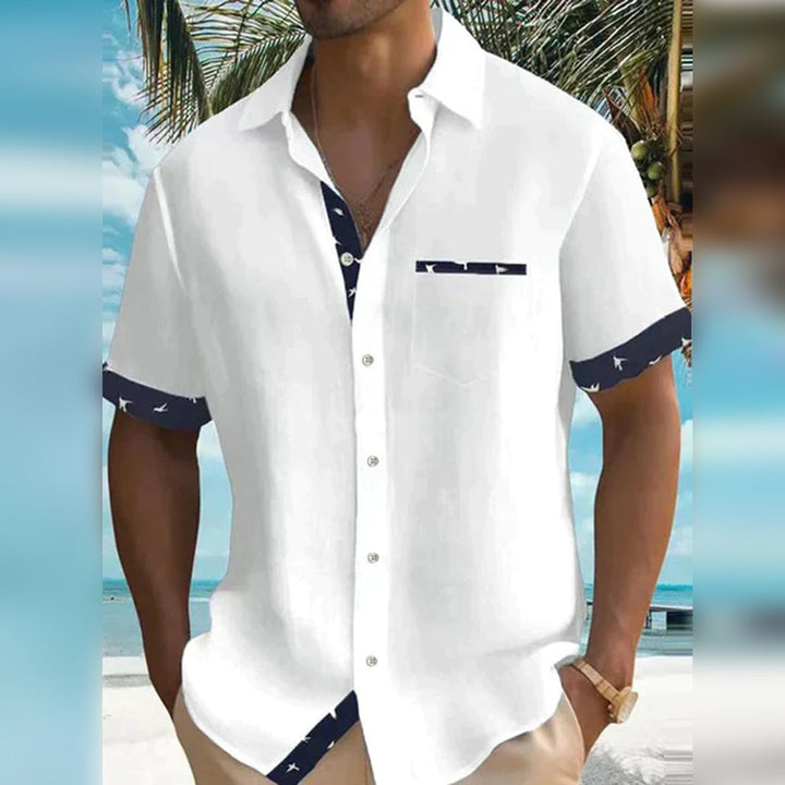 Men's new classic slim fit long sleeve button-down shirt, a versatile wardrobe staple for men's fashion.