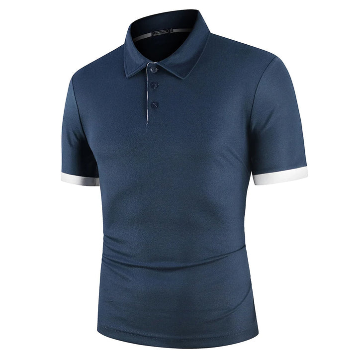 Men's classic polo shirt in a breathable fabric. Ideal for summer casual & smart looks.