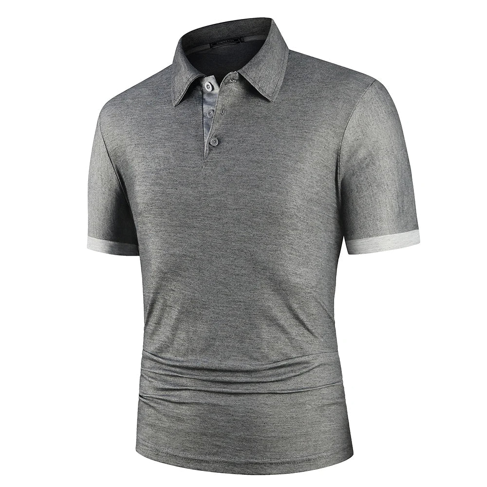 Enjoy summer in this lightweight, breathable men's classic polo shirt. Smart casual & comfortable.